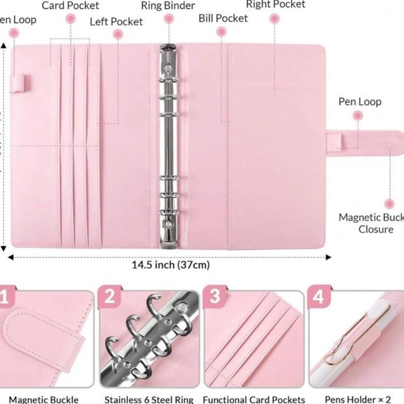 GREEN 100 Money Savings Challenge A5 Money Binder Book Money Budget Book Budget - Picture 7 of 8
